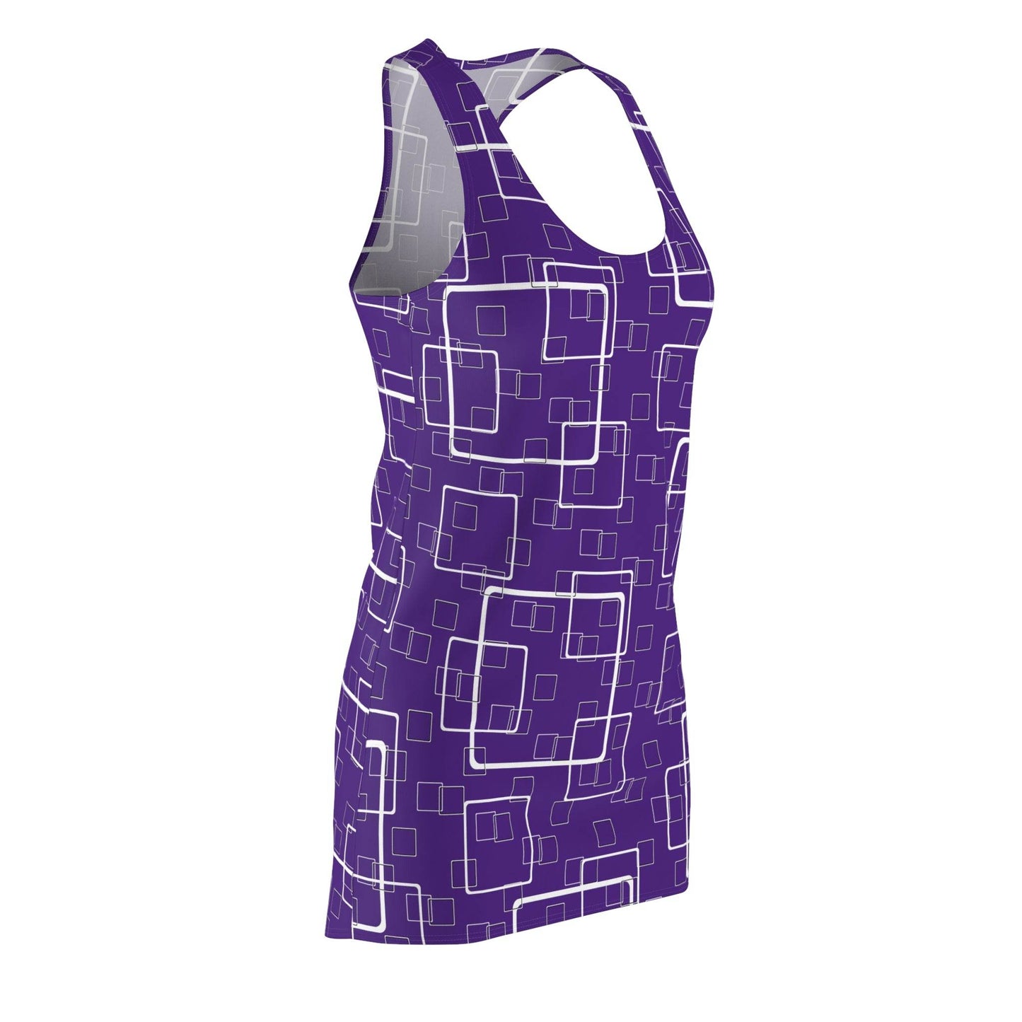 Purple Linked Squares Dress - PerriWorks Publishing