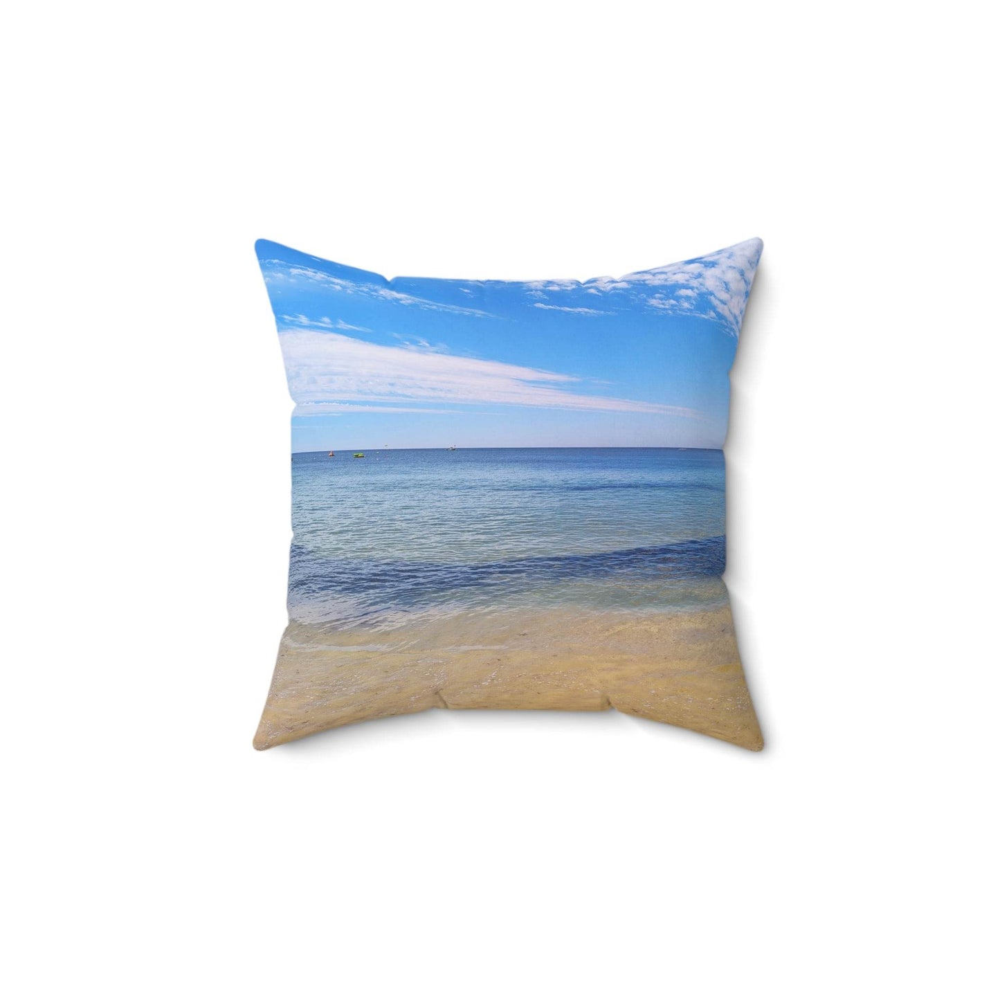 Praia da Oura Beach View Pillow - PerriWorks Publishing