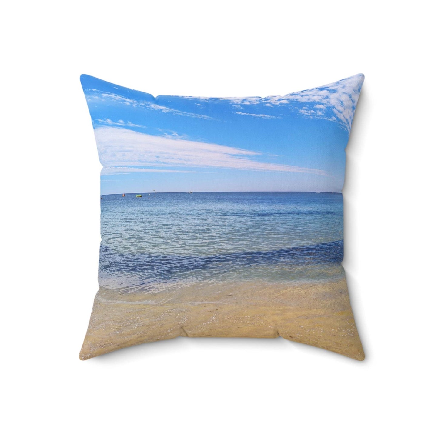 Praia da Oura Beach View Pillow - PerriWorks Publishing