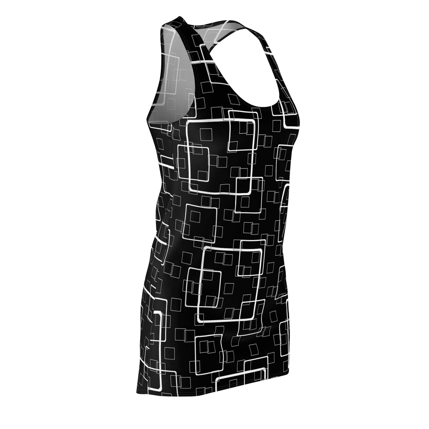 Black Linked Squares Dress - PerriWorks Publishing