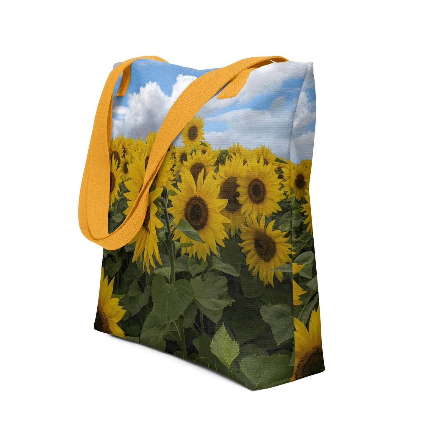 Sunflower Field Tote Bag for Women - PerriWorks Publishing