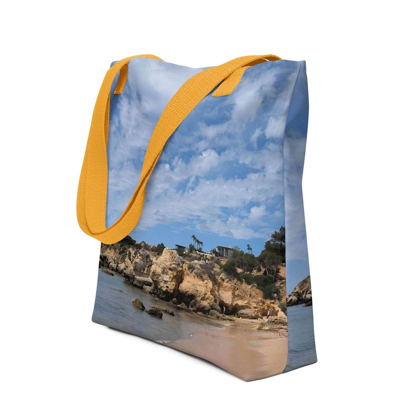 Praia da Oura Coastline Tote Bag for Women - PerriWorks Publishing
