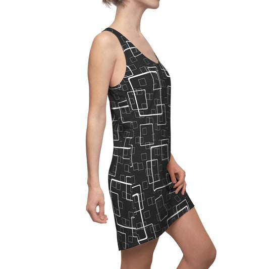Black Linked Squares Dress - PerriWorks Publishing