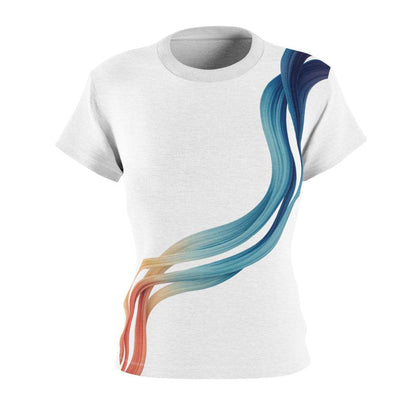 Flowing Waves Women's Cut & Sew T-Shirt - PerriWorks Publishing