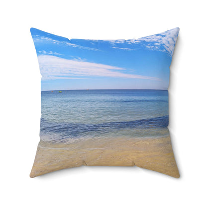 Praia da Oura Beach View Pillow - PerriWorks Publishing