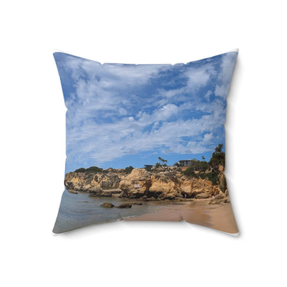 Praia da Oura Coastline Pillow - PerriWorks Publishing