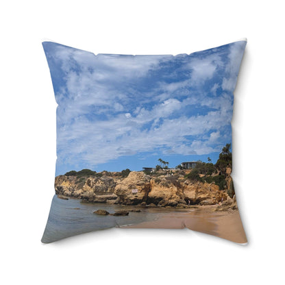 Praia da Oura Coastline Pillow - PerriWorks Publishing