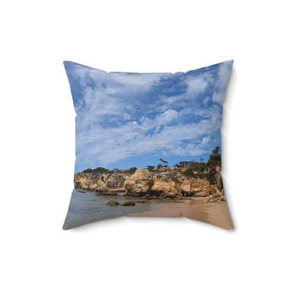 Praia da Oura Coastline Pillow - PerriWorks Publishing