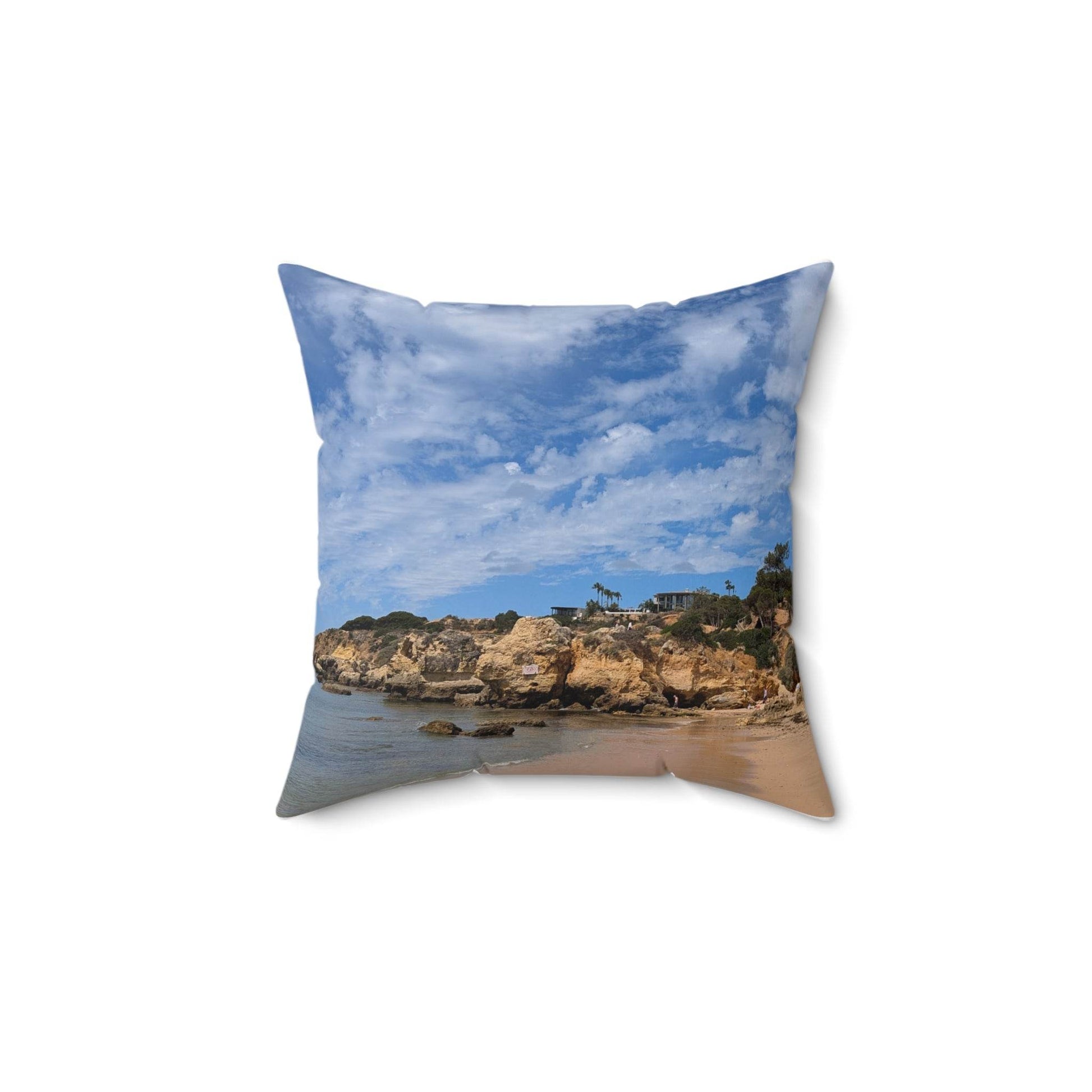 Praia da Oura Coastline Pillow - PerriWorks Publishing