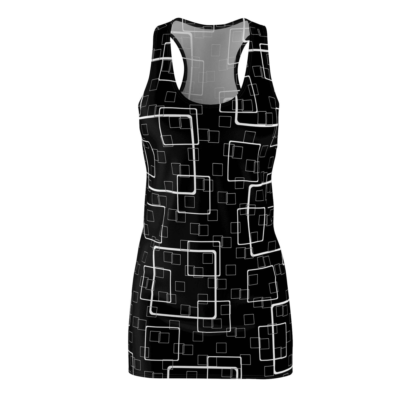 Black Linked Squares Dress - PerriWorks Publishing