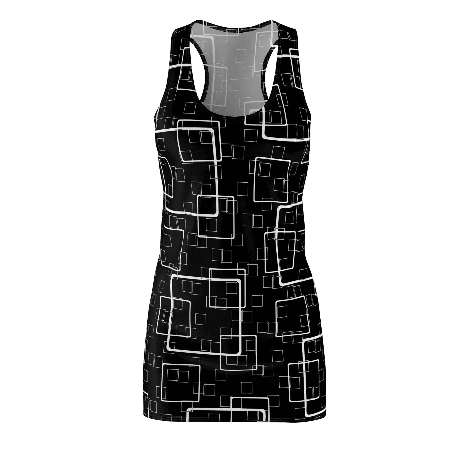 Black Linked Squares Dress - PerriWorks Publishing