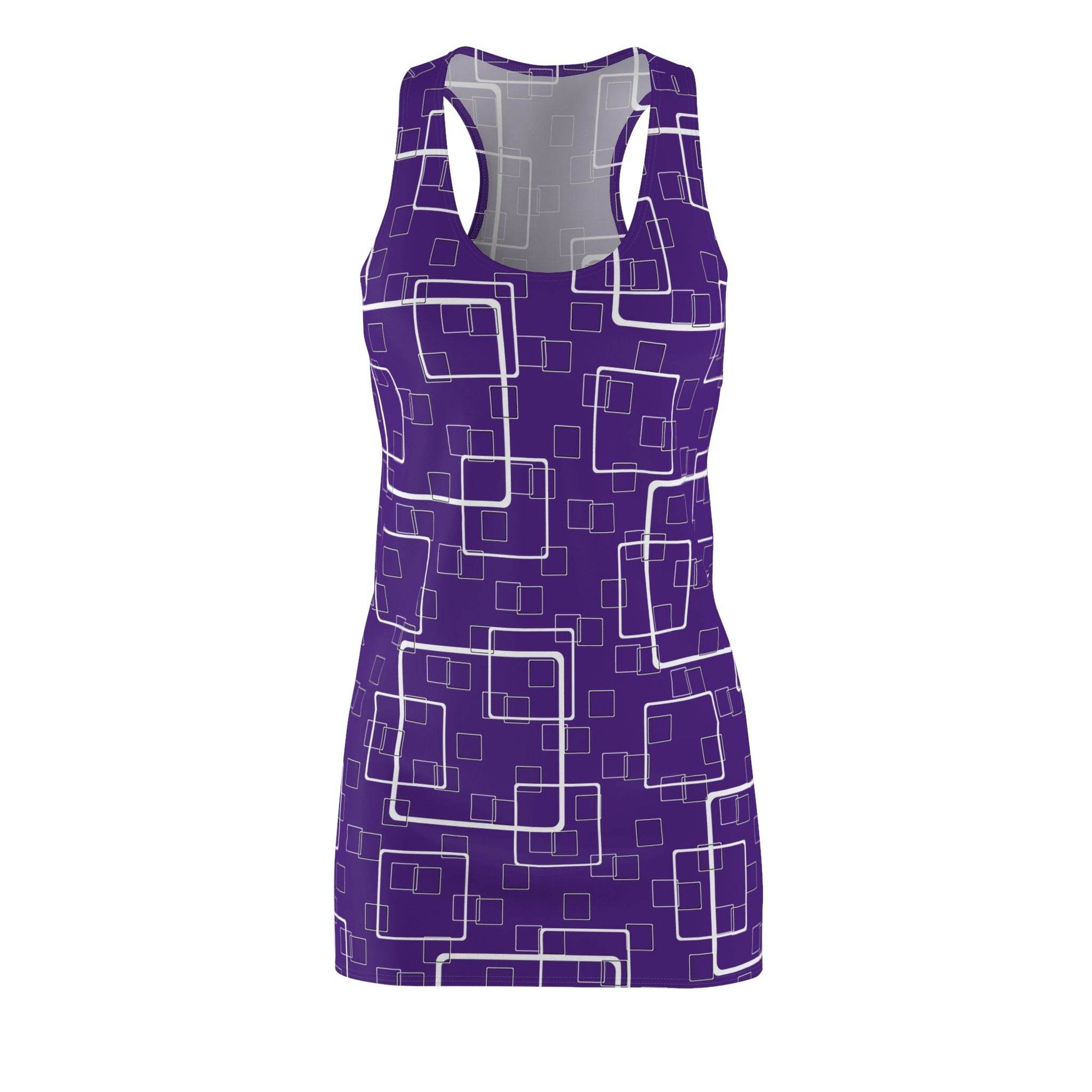 Purple Linked Squares Dress - PerriWorks Publishing
