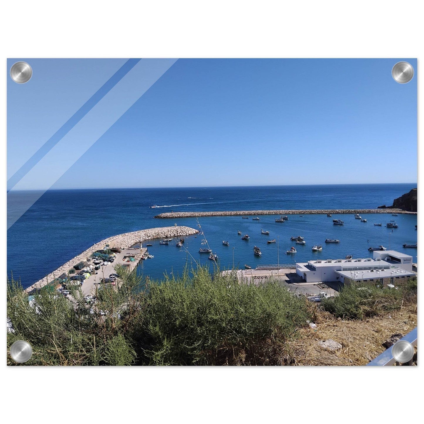 Albufeira Harbour Acrylic Print - PerriWorks Publishing