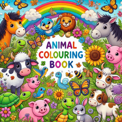 Animal_Colouring_Book_Front_cover - PerriWorks Publishing