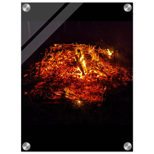 Hot Embers Acrylic Print - PerriWorks Publishing