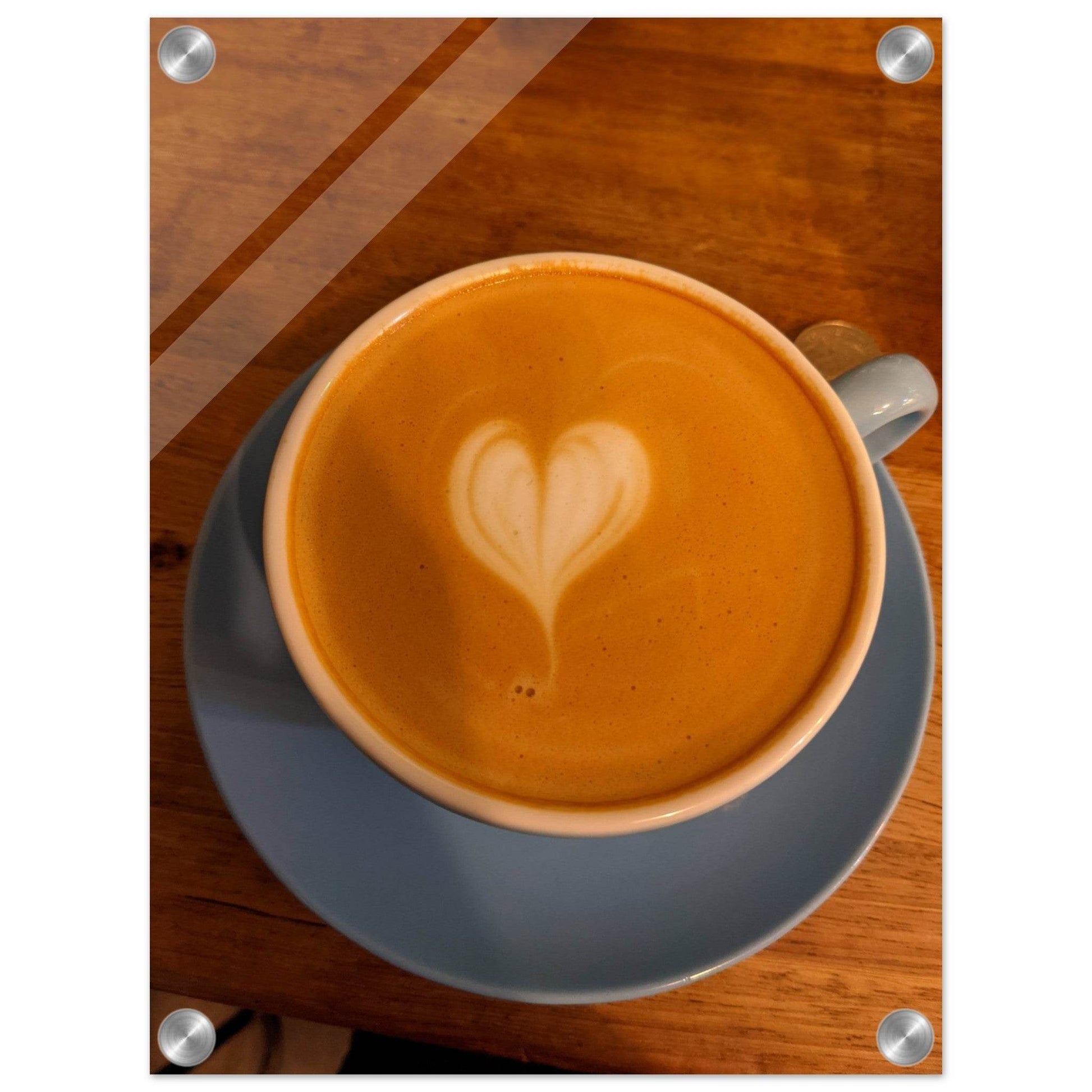 My Love for Coffee Acrylic Print - PerriWorks Publishing