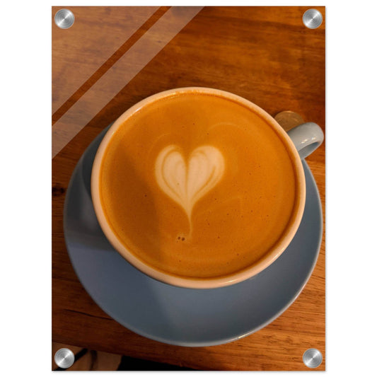 My Love for Coffee Acrylic Print - PerriWorks Publishing
