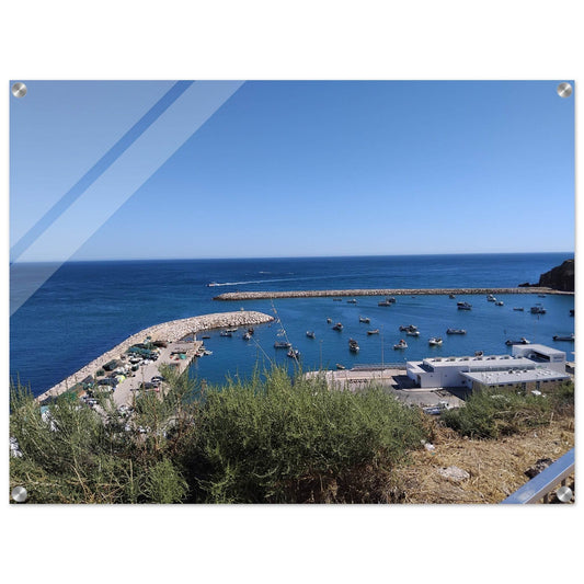Albufeira Harbour Acrylic Print - PerriWorks Publishing