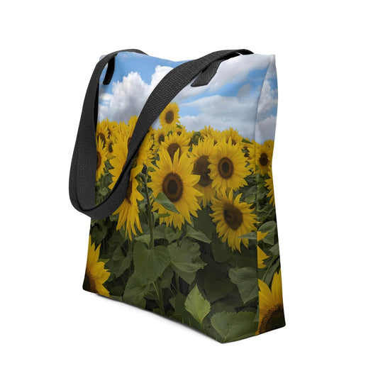 Sunflower Field Tote Bag for Women - PerriWorks Publishing
