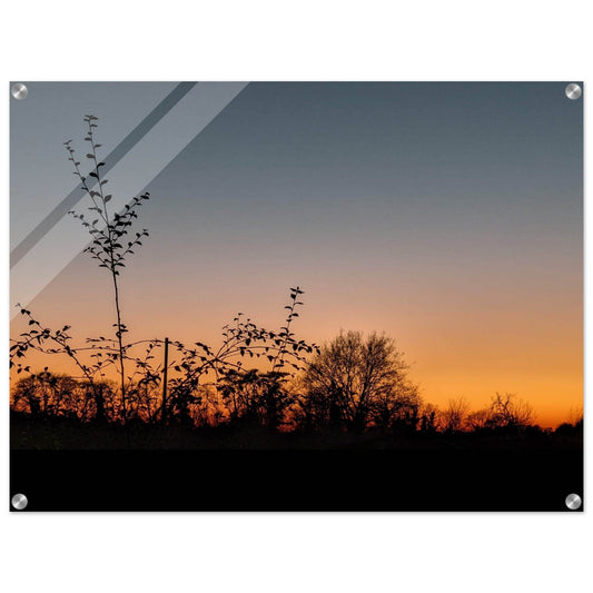 Cotswolds at Dusk Acrylic Print - PerriWorks Publishing